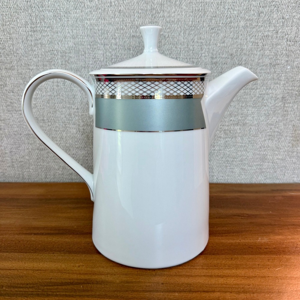 Lauren Ralph Lauren Silk Ribbon Slate Coffee Server Pot LR070-320 NEW with BOX